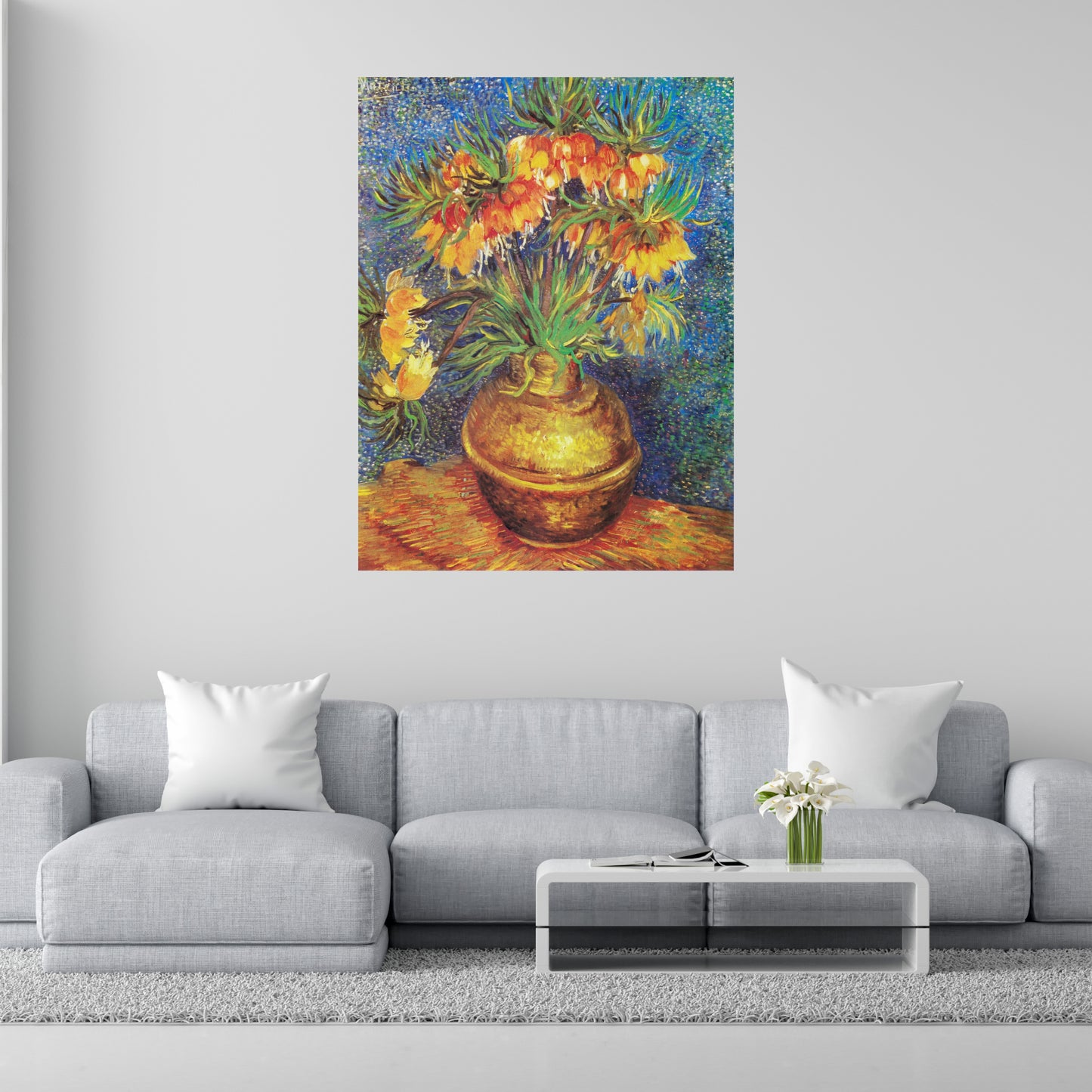 "Fritillarias en un Jarrón" de Vincent van Gogh