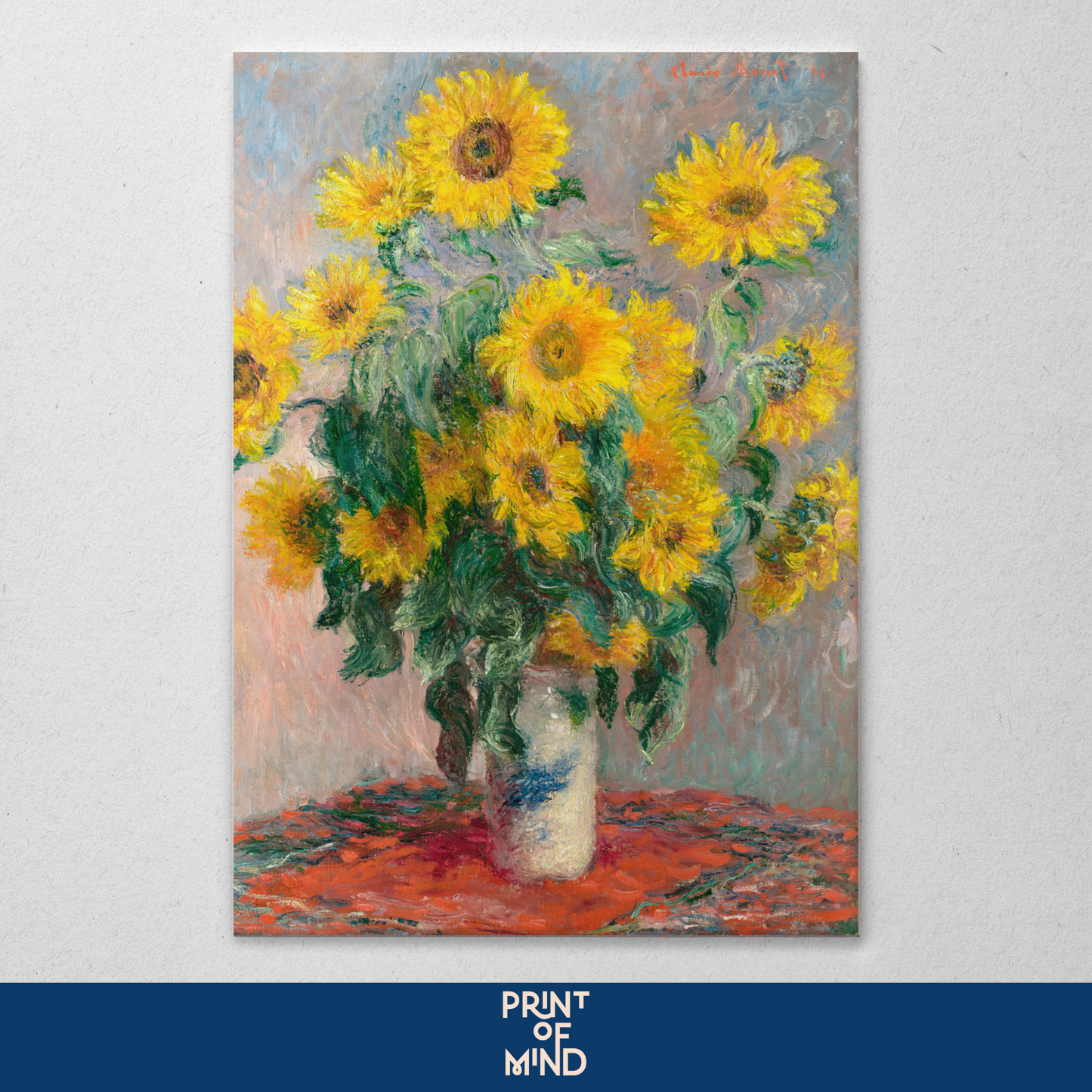 "Ramo de girasoles" de Claude O. Monet