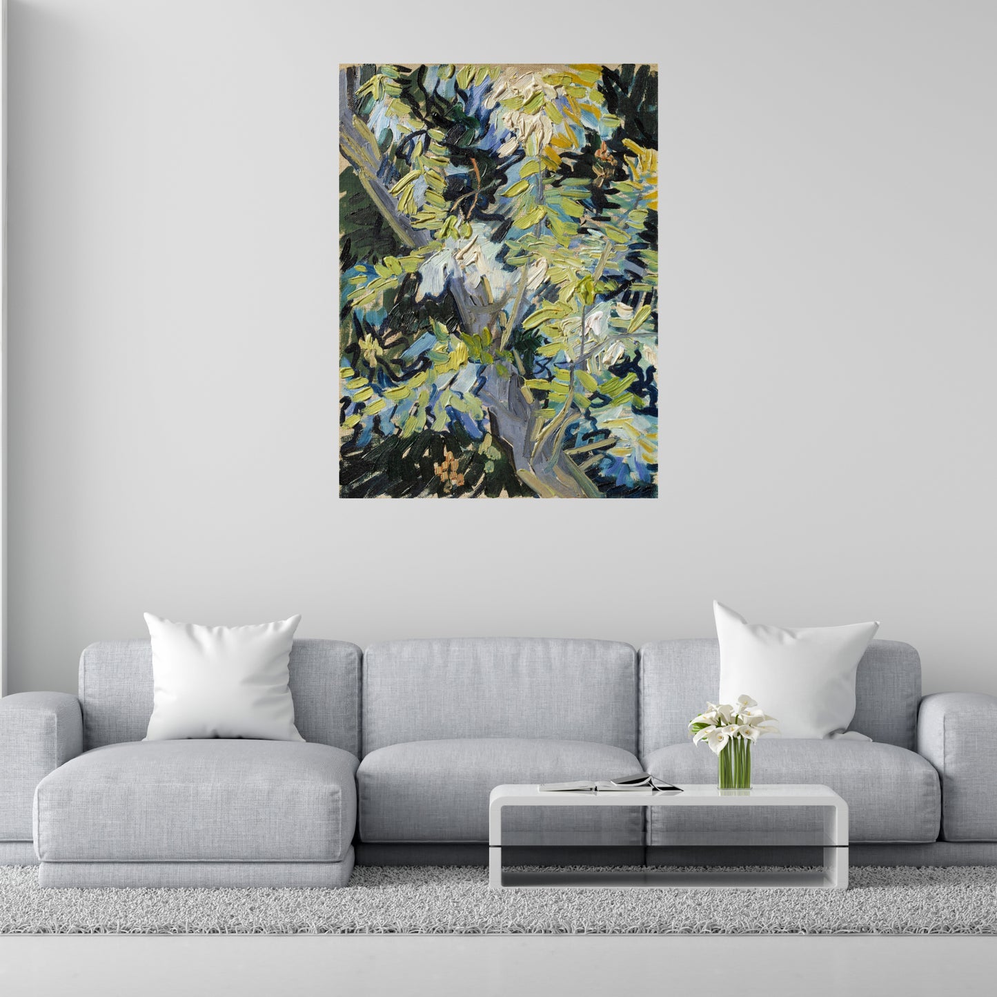 "Rama de acacia en flor" de Vincent van Gogh