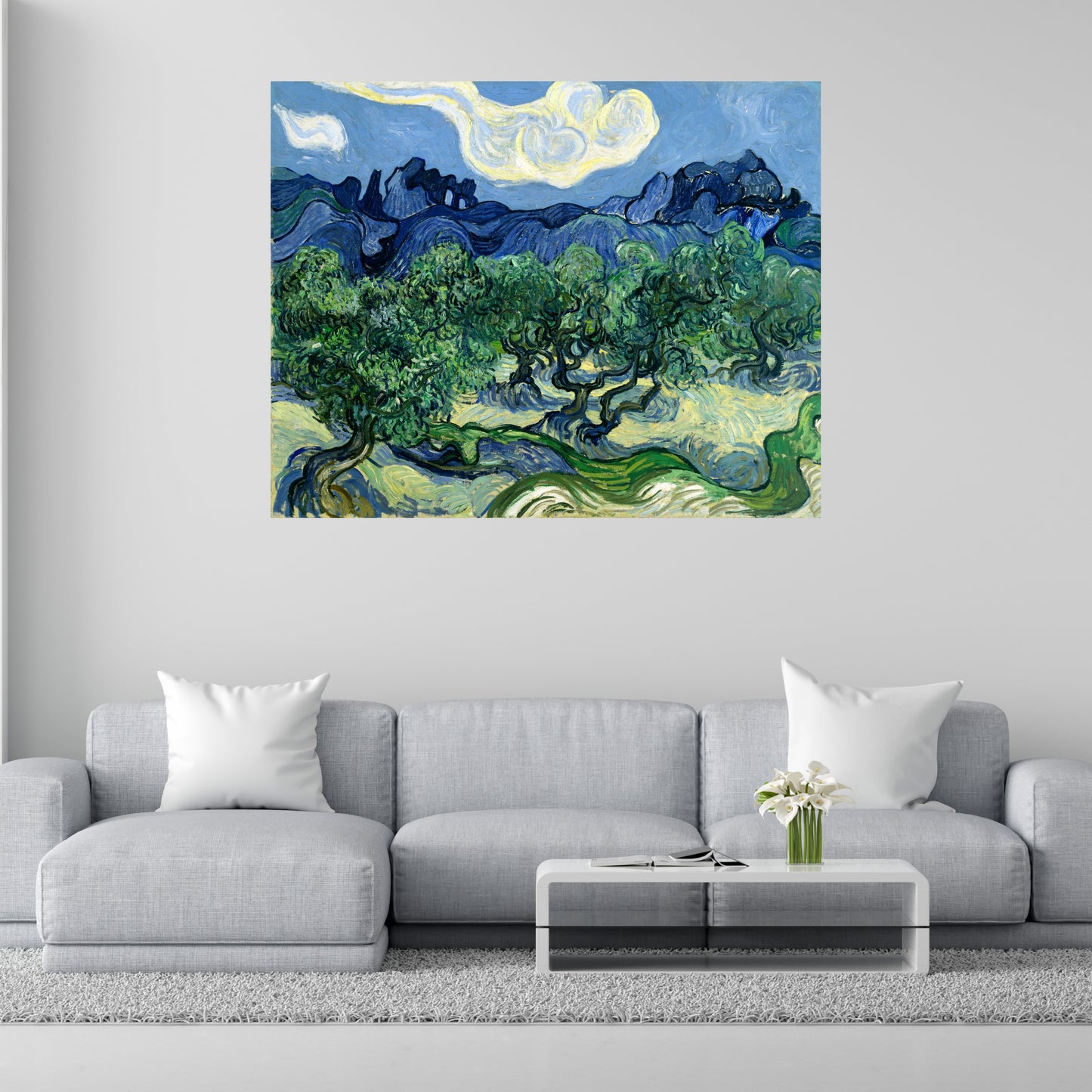 "Los tres olivos" de Vincent van Gogh