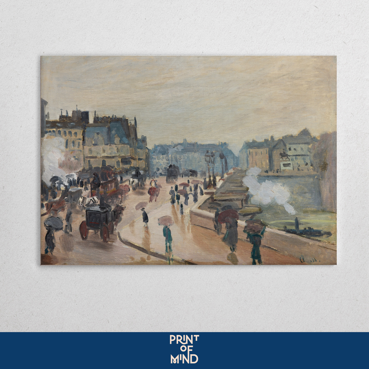 "El puente nuevo" de Claude O. Monet