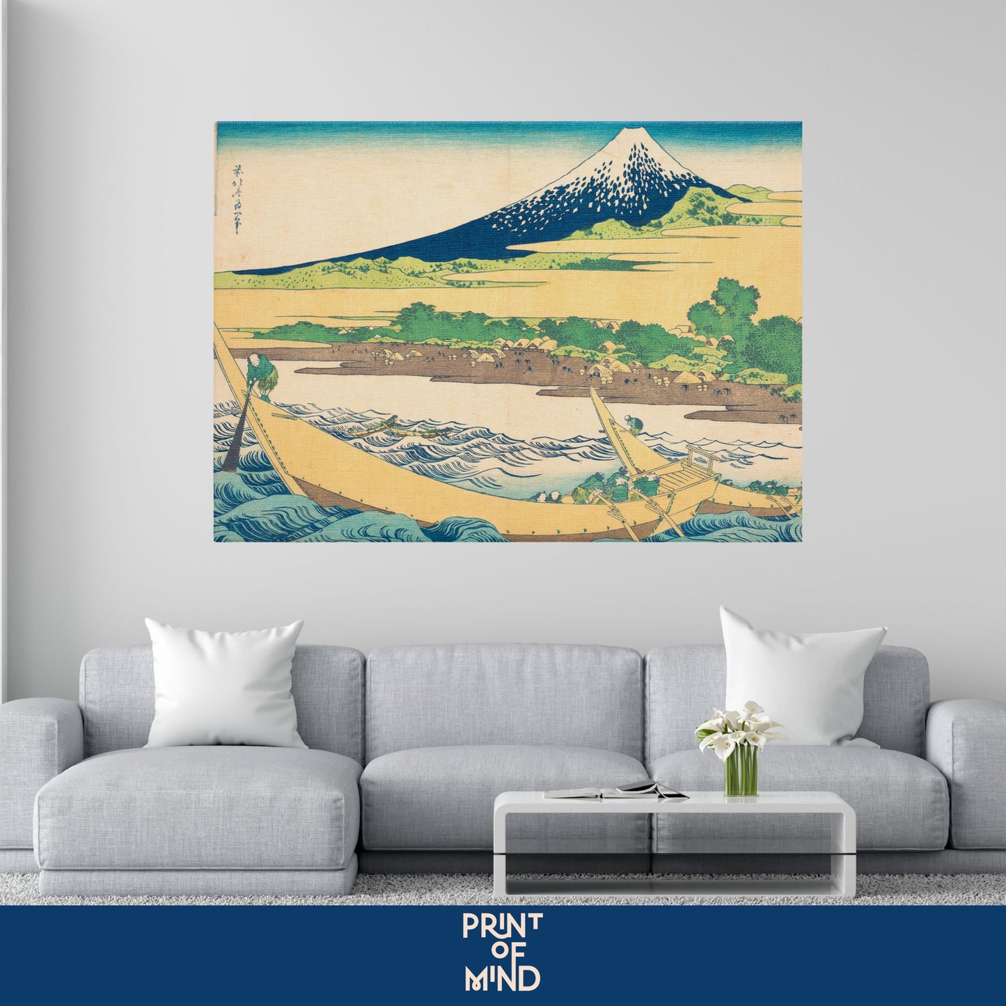 "La bahía de Tago cerca de Ejiri en la Tōkaidō" de Katsushika Hokusai
