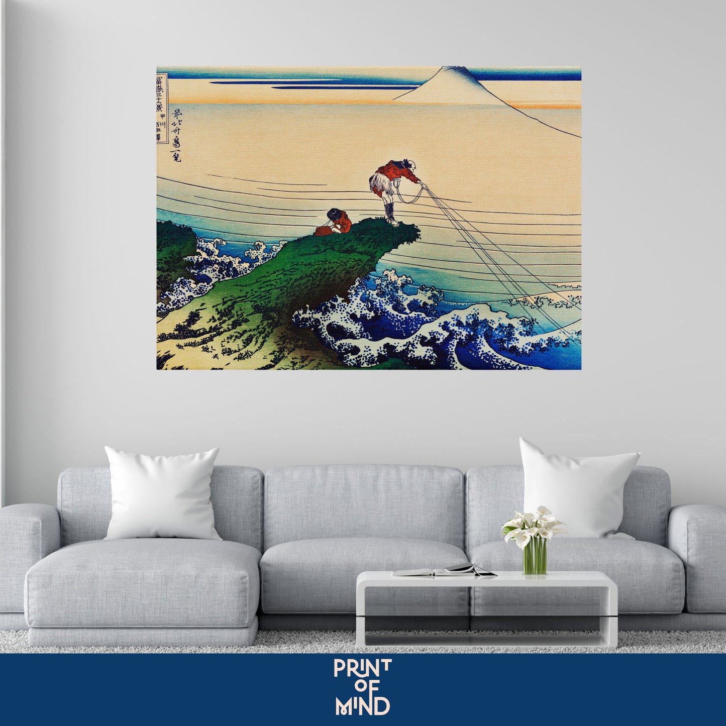 "Kajikazawa en la provincia de Kai" de Katsushika Hokusai