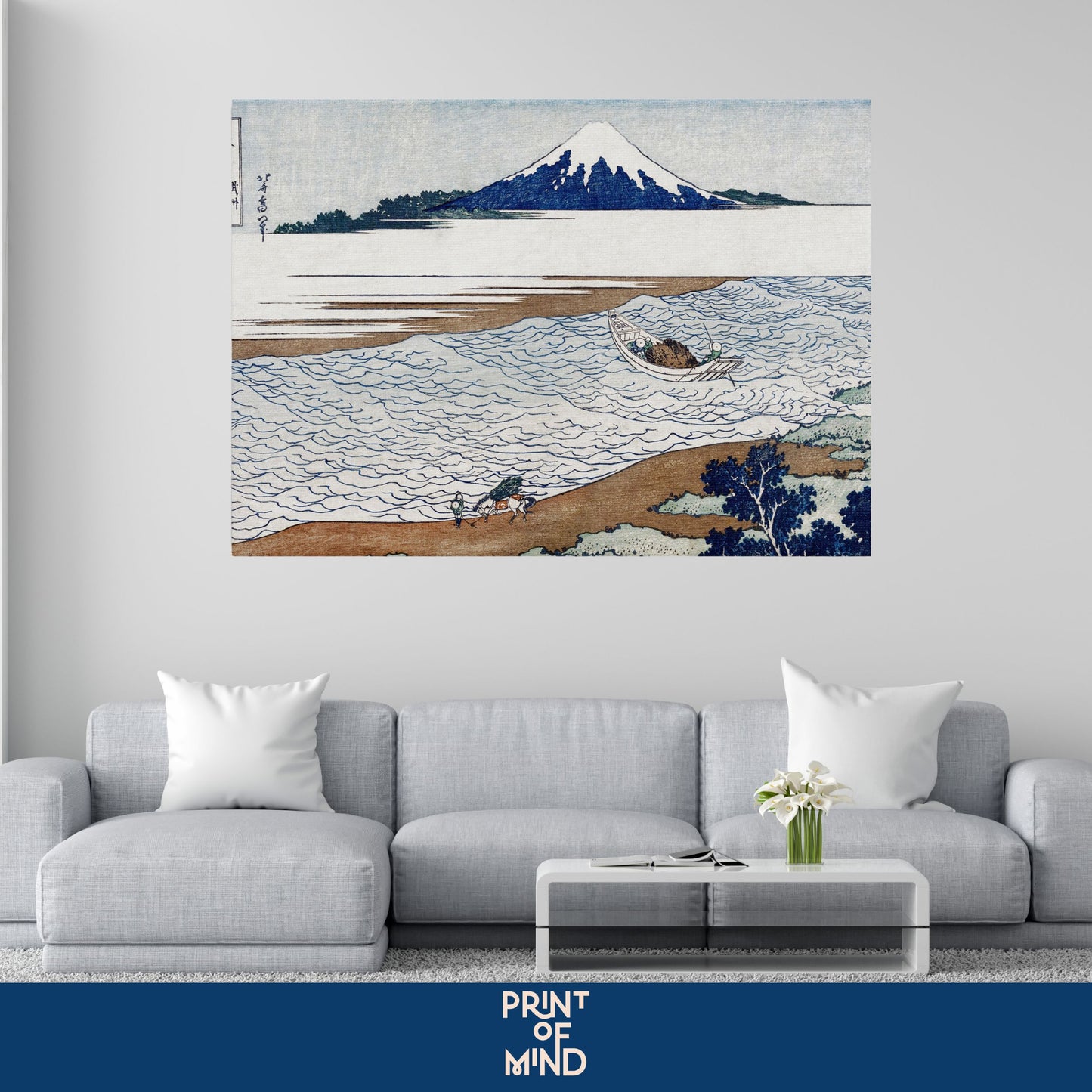 "Río Tama en la provincia de Musashi" de Katsushika Hokusai