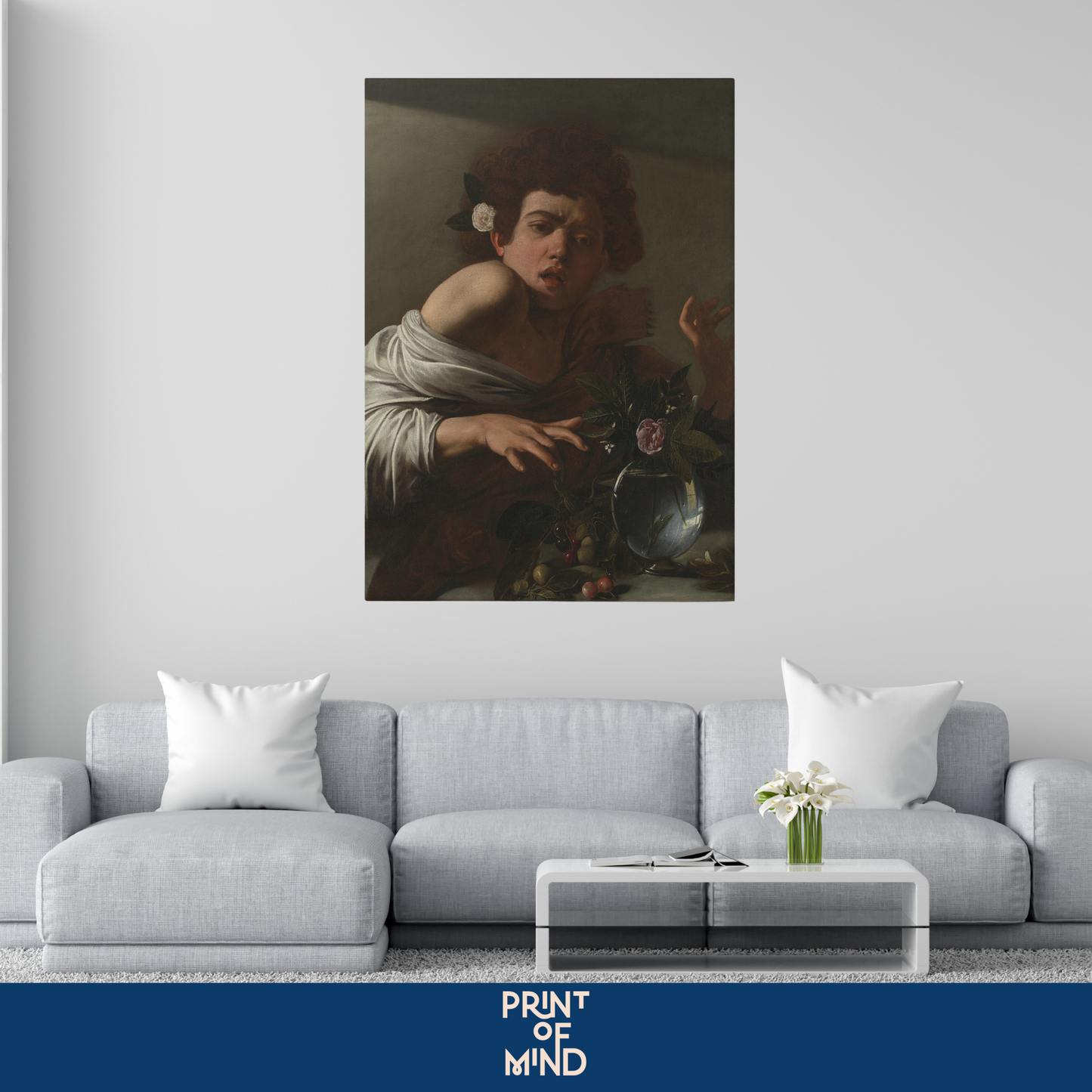"Chico mordido por una lagartija" de Caravaggio