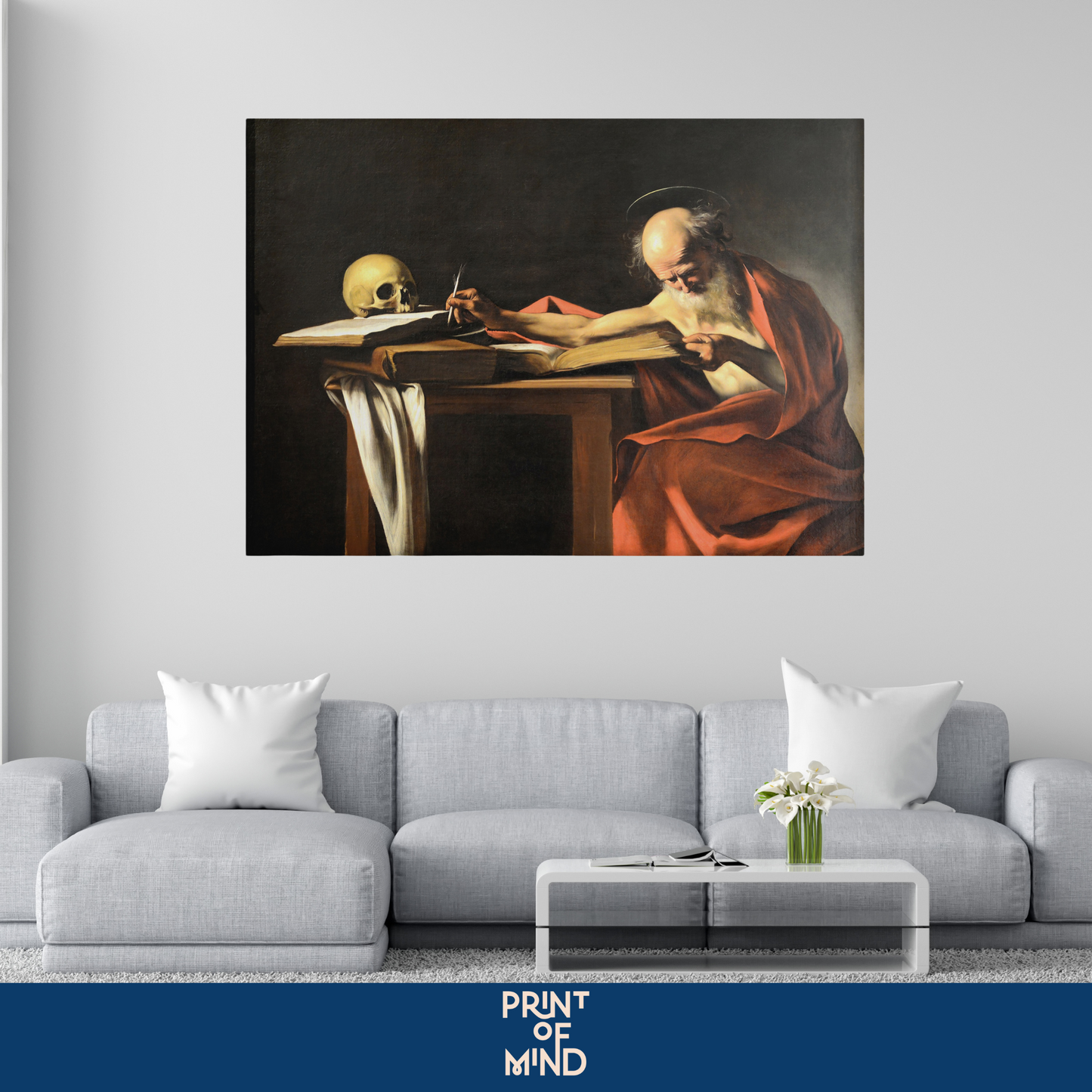 "San Jerónimo escribiendo" de Caravaggio