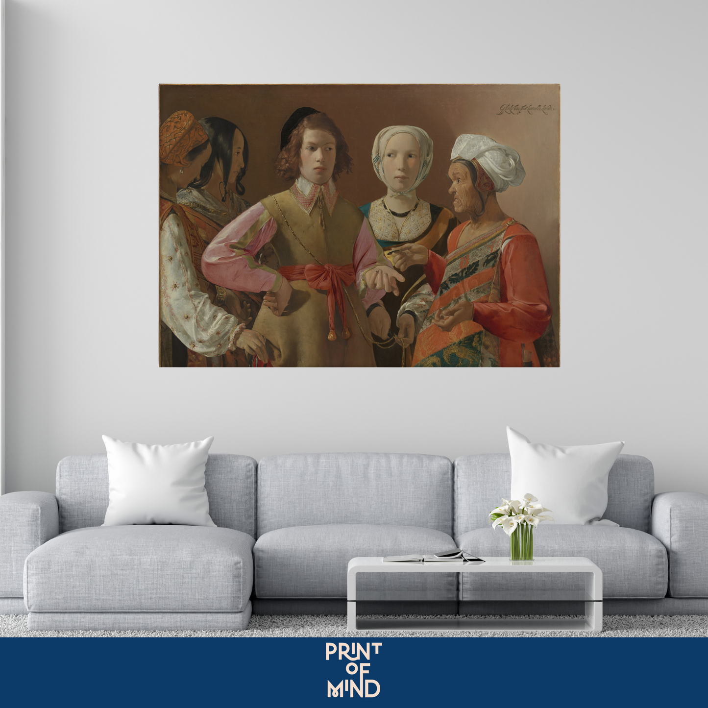 "El adivino de Georges de laTour" de Caravaggio