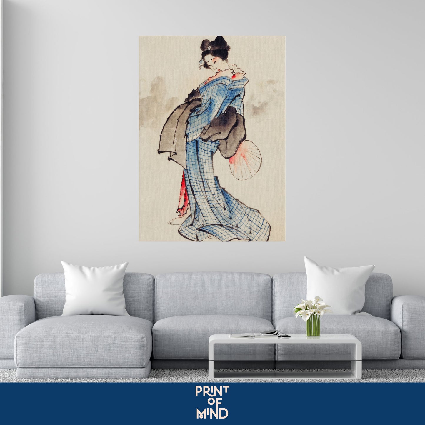 "Geisha en Kimono" de Katsushika Hokusai
