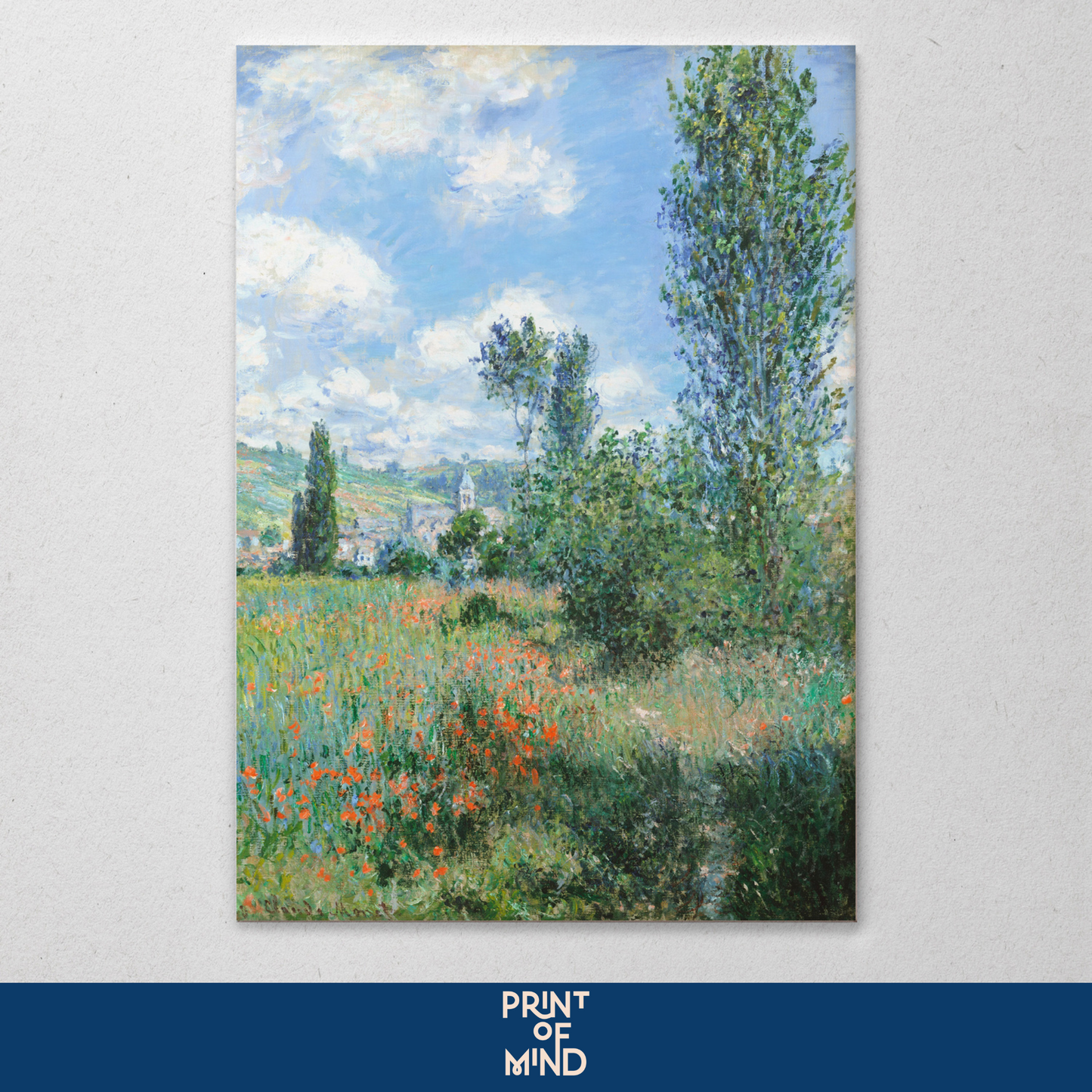 "Vista de Vétheuil" de Claude O. Monet
