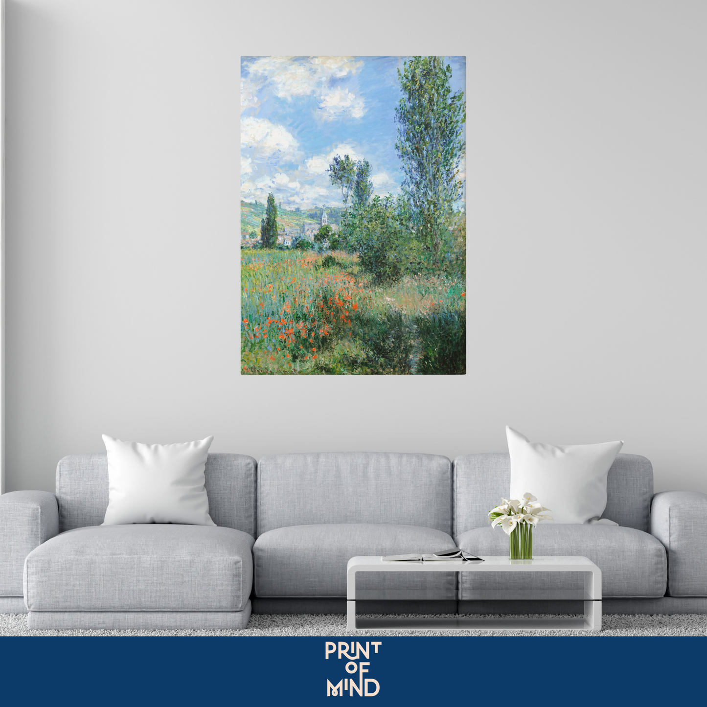 "Vista de Vétheuil" de Claude O. Monet