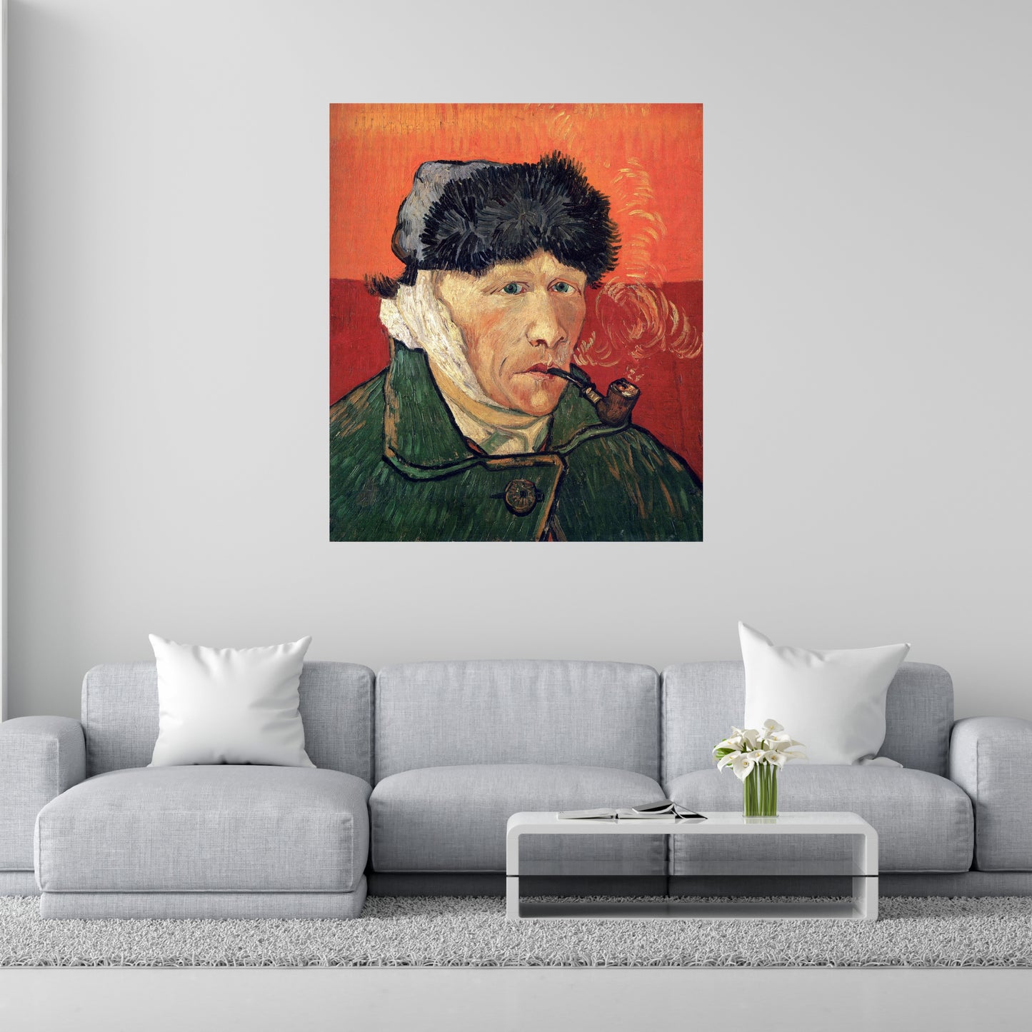 "Autorretrato con la oreja vendada" de Vincent van Gogh