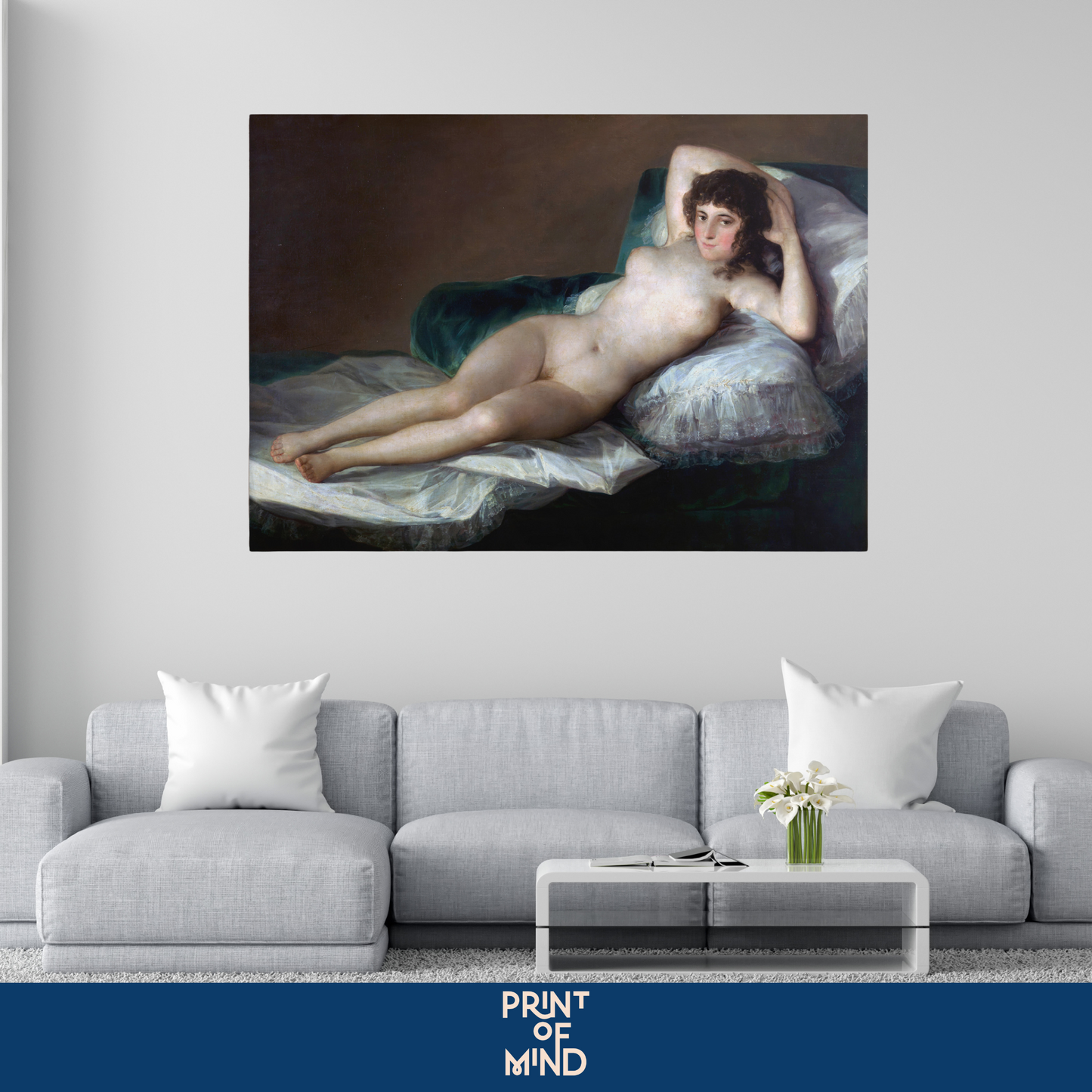 "La maja desnuda" de Francisco de Goya