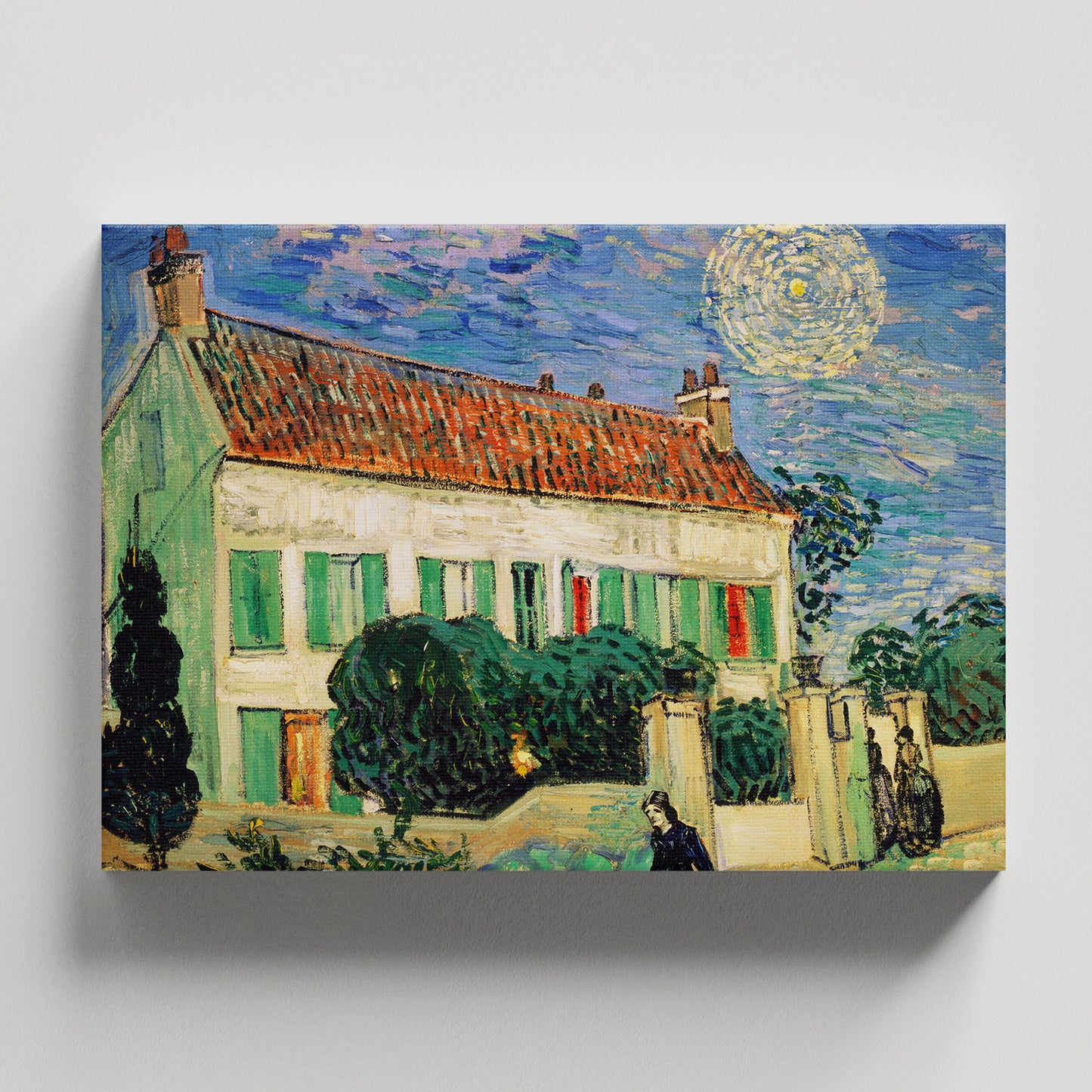 "La casa blanca de noche" Van Gogh