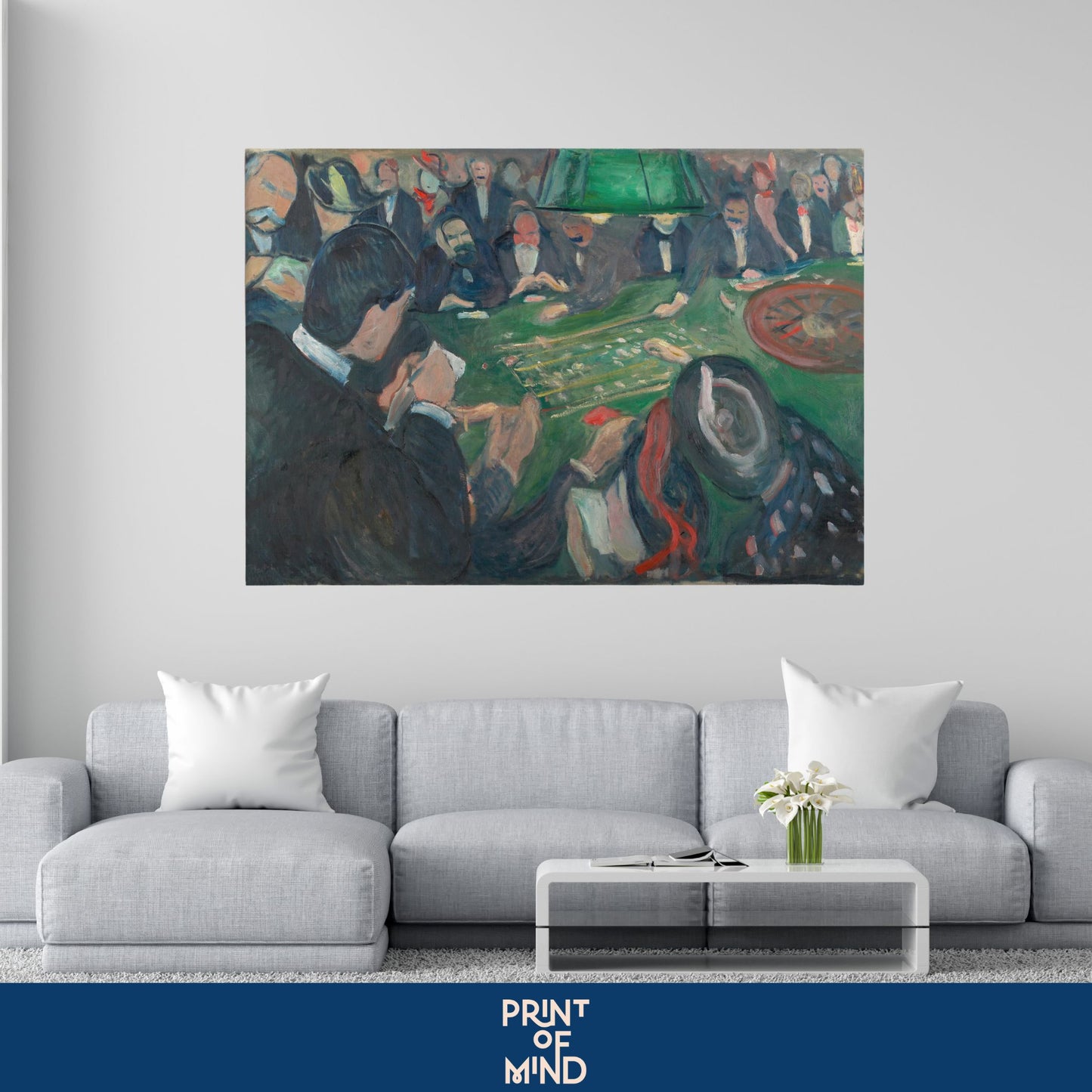 "En la mesa de ruleta en Monte Carlo" de Edvard Munch