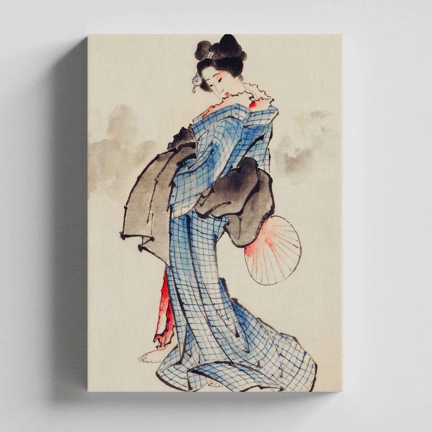 "Geisha en Kimono" de Katsushika Hokusai