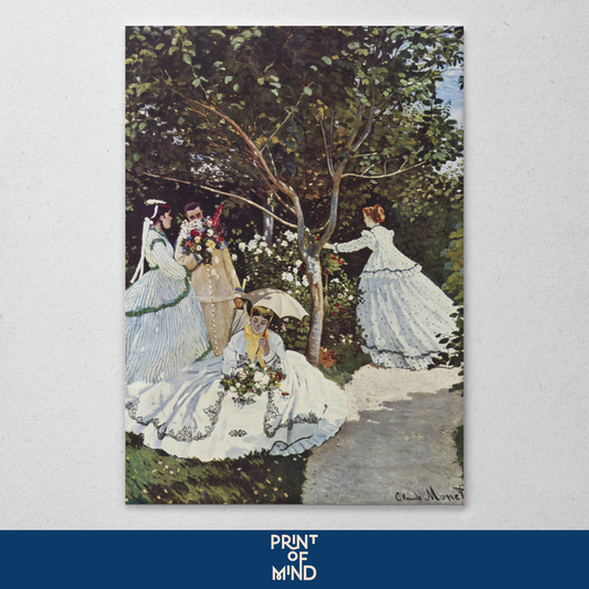 "Mujeres en el jardín" de  Claude O. Monet