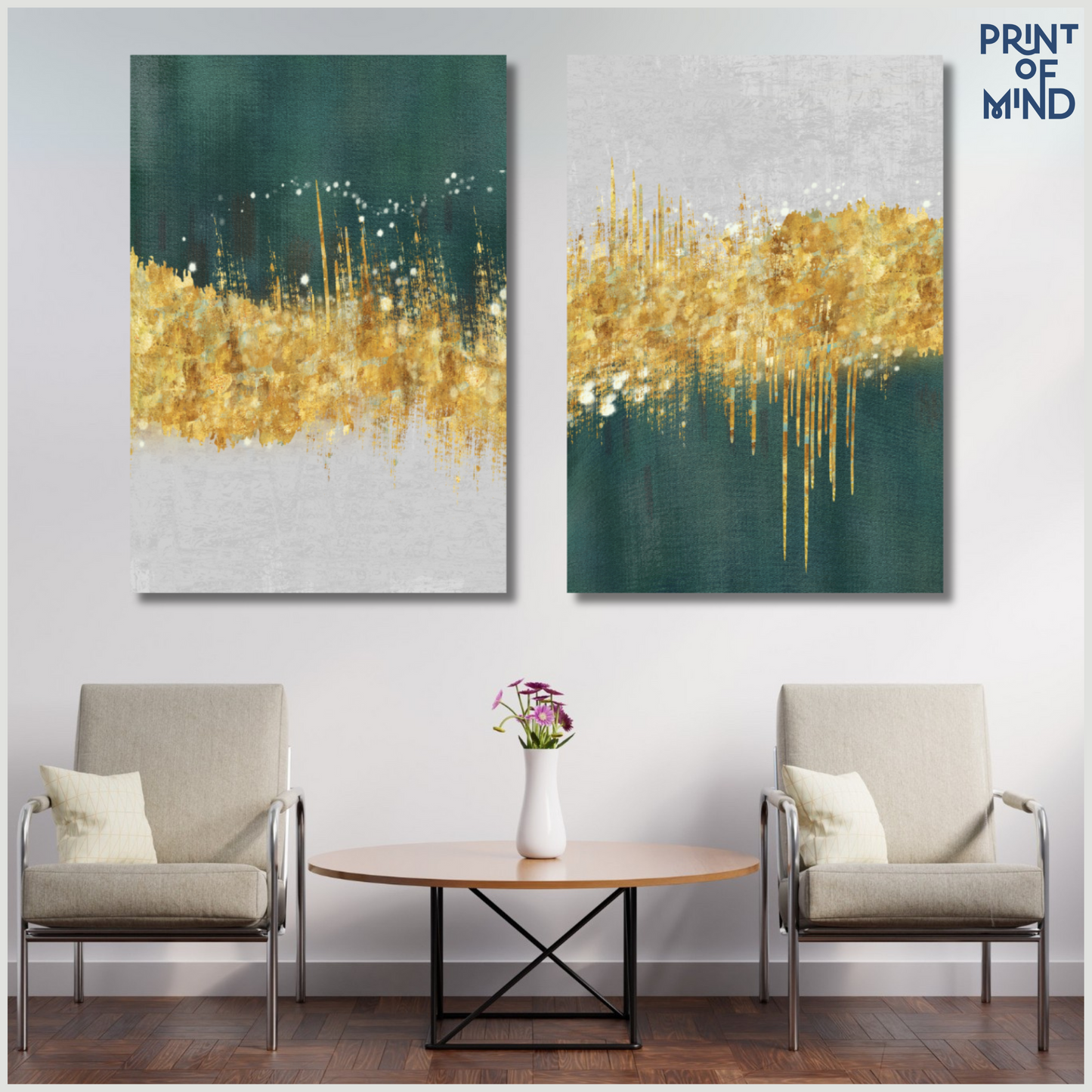 "Horizonte de Esmeralda y Dorado"