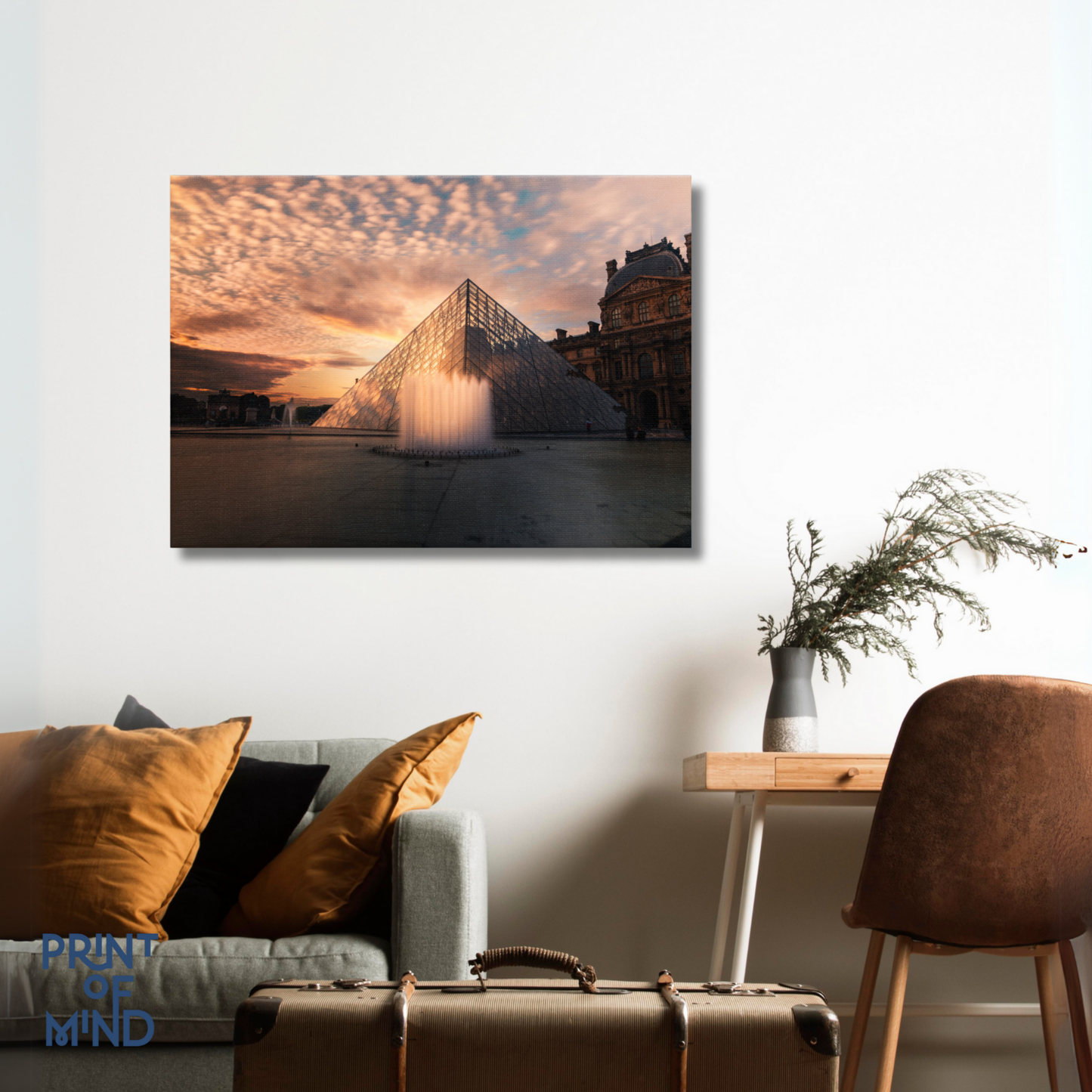"Louvre al ocaso"