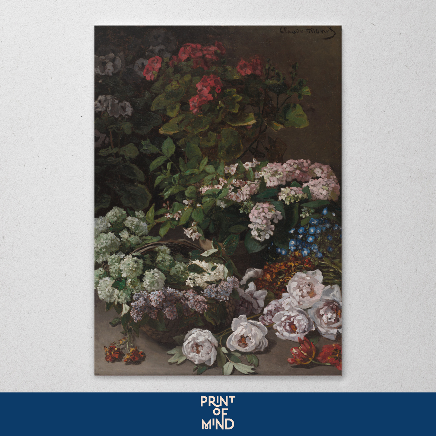 "Flores de primavera" de  Claude O. Monet