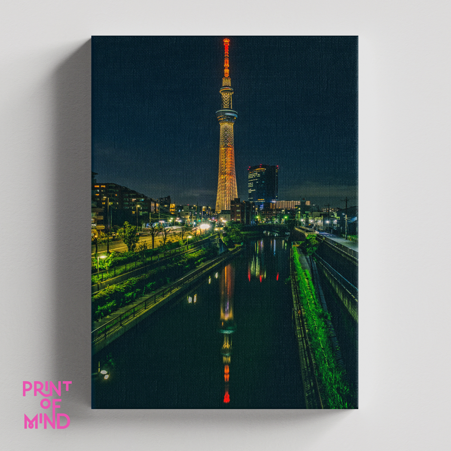 "Skytree reflejada"