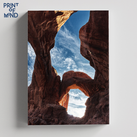 "Double Arch en el Parque Nacional Arches" Utah