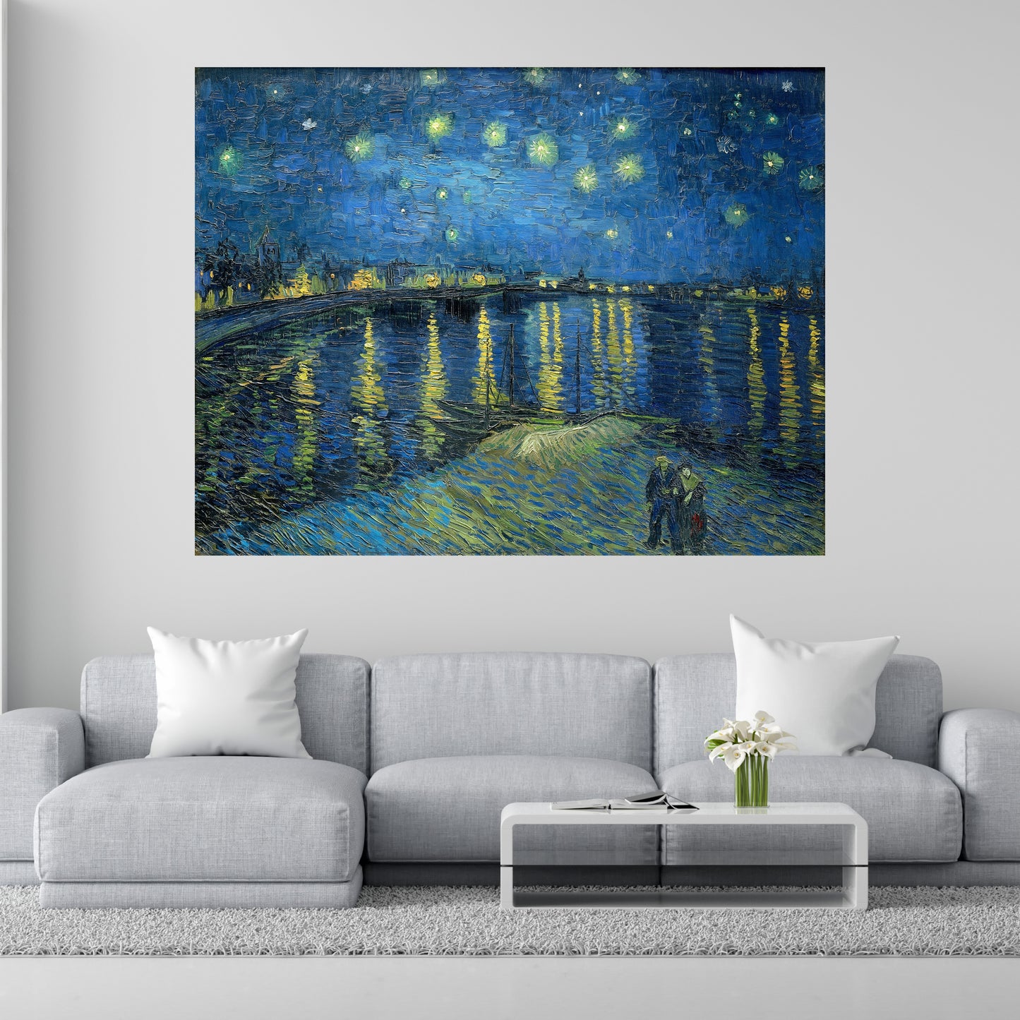 "Noche Estrellada sobre el Ródano" Van Gogh