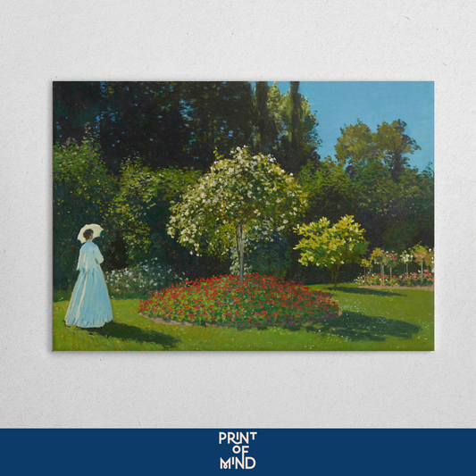 "Marguerite Lecadre en el jardín" de  Claude O. Monet