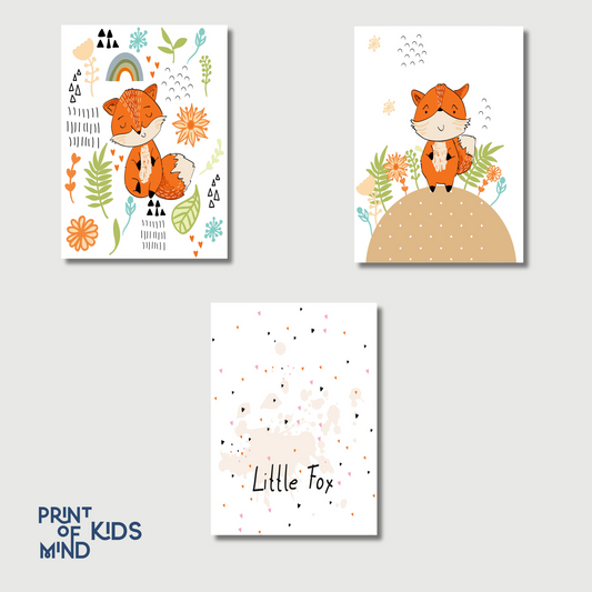 "Zorro entre flores y travesuras"