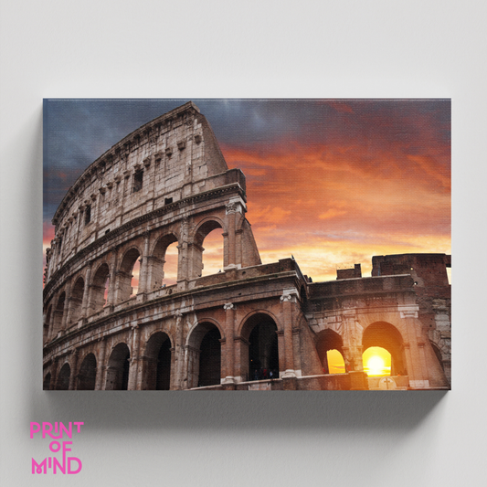 "Coliseo al atardecer"