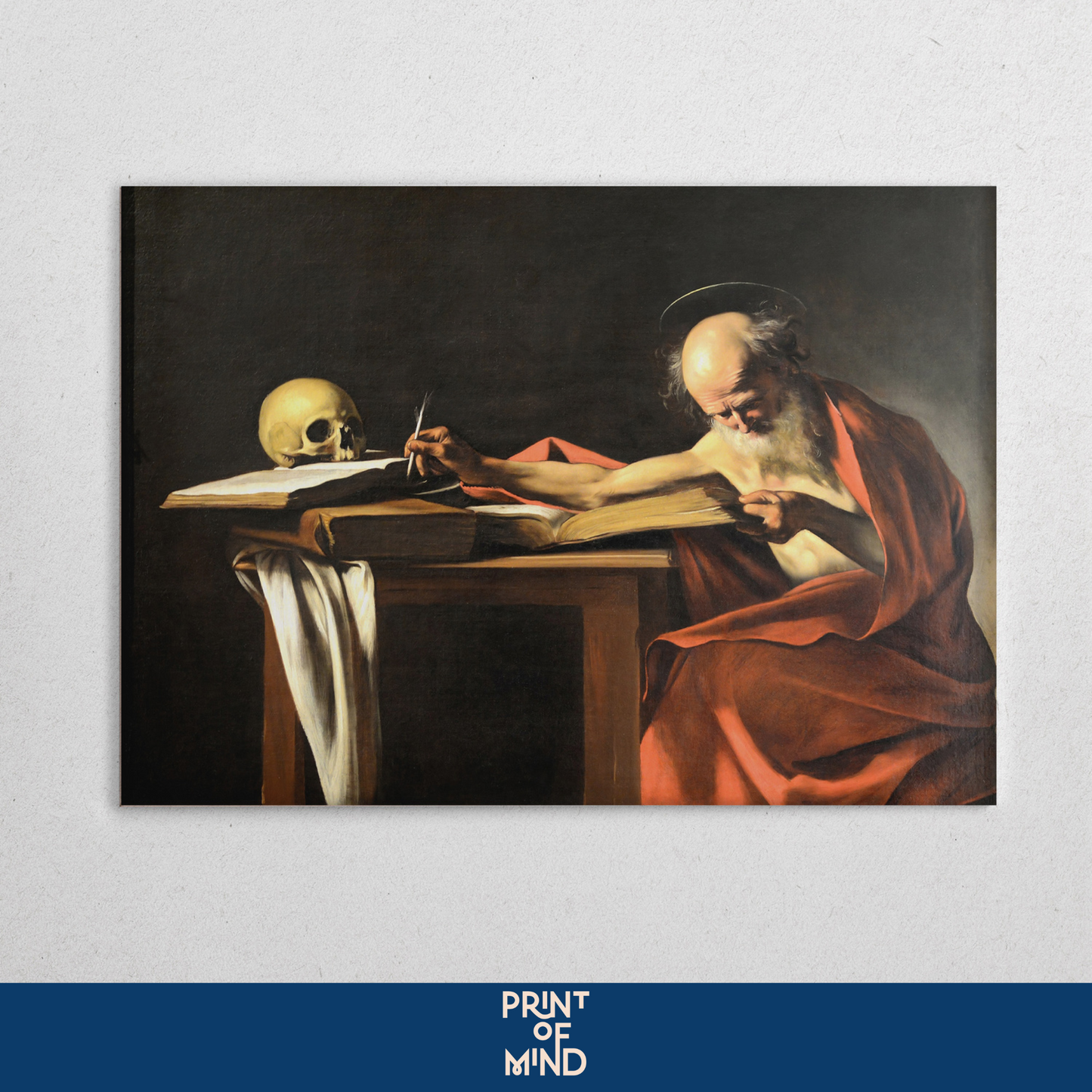 "San Jerónimo escribiendo" de Caravaggio