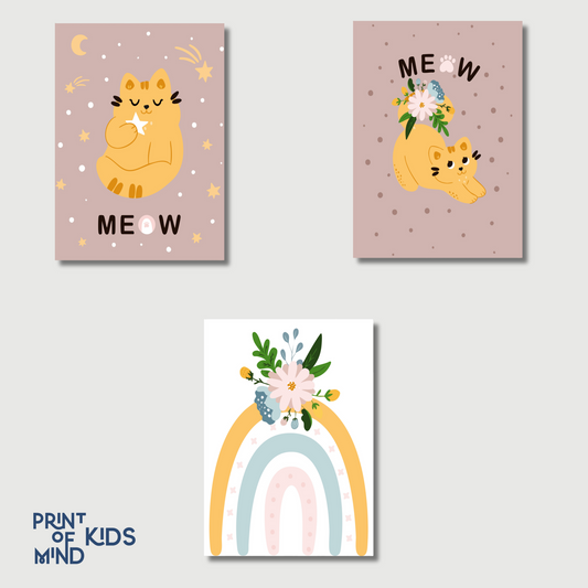 "Arcoíris con bigotes"