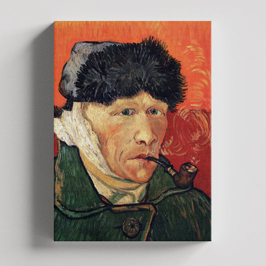 "Autorretrato con la oreja vendada" de Vincent van Gogh