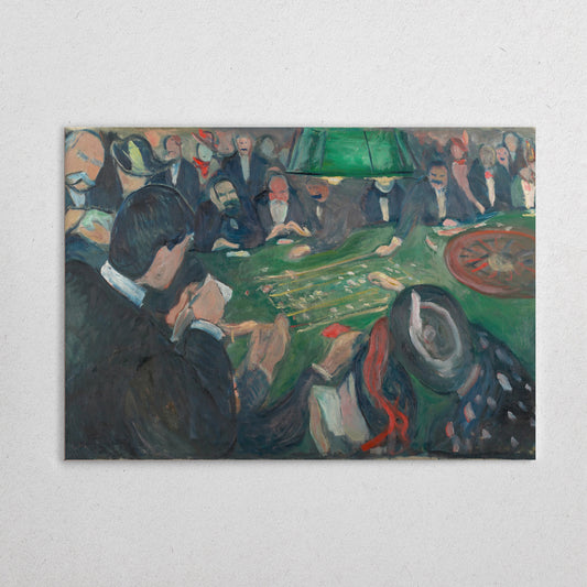 "En la mesa de ruleta en Monte Carlo" de Edvard Munch