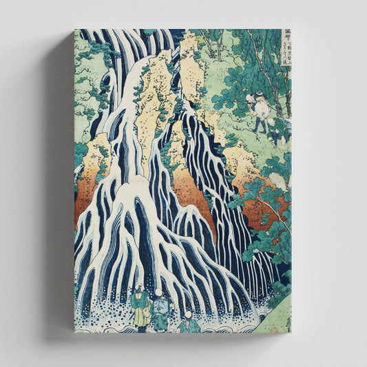 "Cascadas de Kirifuri en el Monte Kurokami, Provincia de Shimotsuke" de  Katsushika Hokusai