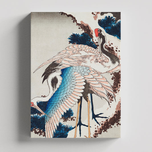 "Dos grullas en un árbol nevado " de  Katsushika Hokusai