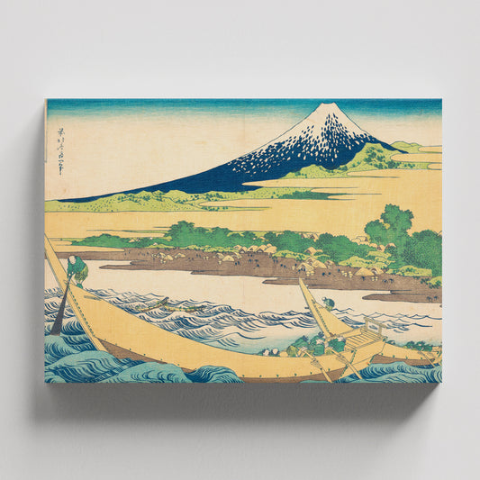 "La bahía de Tago cerca de Ejiri en la Tōkaidō" de  Katsushika Hokusai